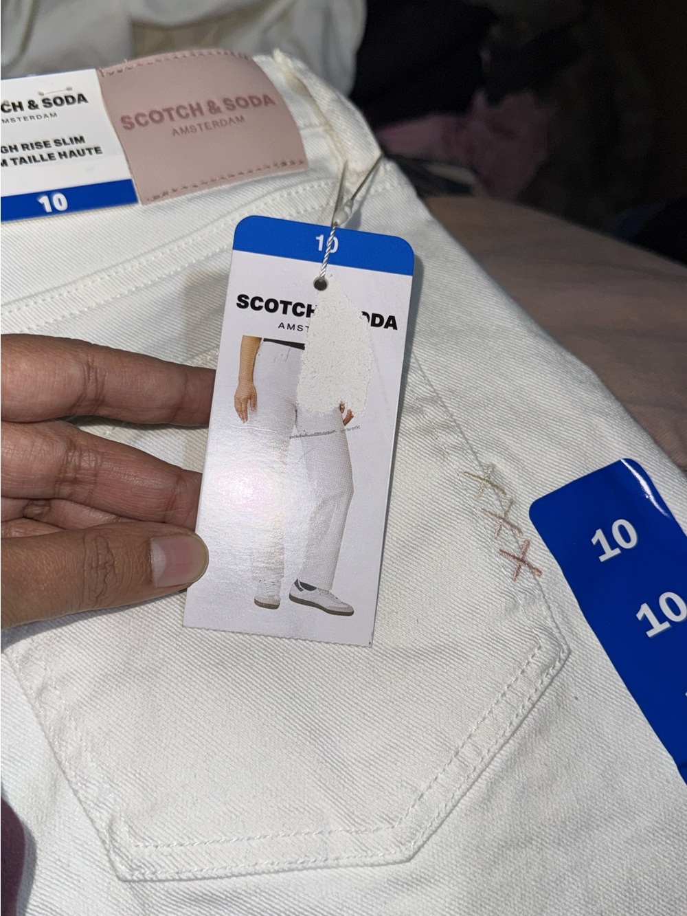 Scotch & Soda White Relaxed Men's Jeans